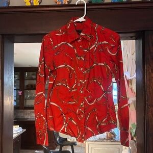 Horsebit button down